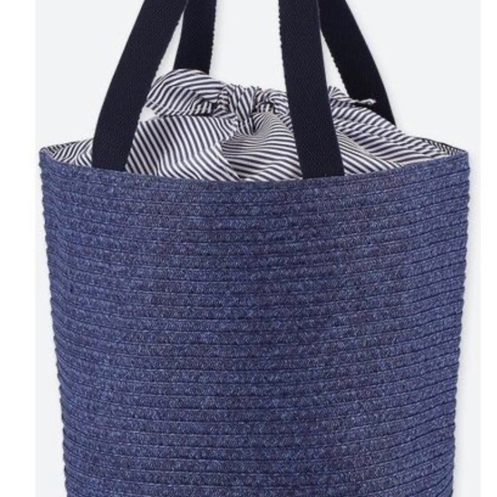 Stylish Uniqlo Blue Tote Bag